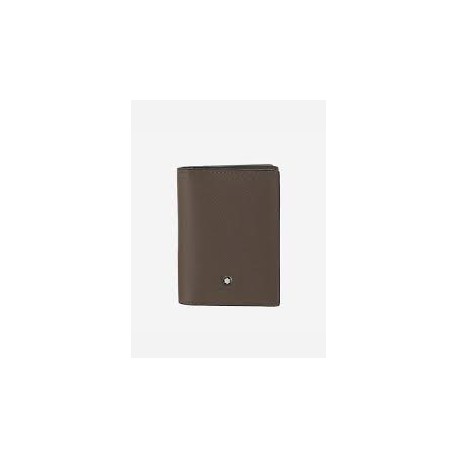 Portacarte Montblanc Uomo Collezione Sartorial in Pelle color Mastice