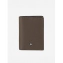 Portacarte Montblanc Uomo Collezione Sartorial in Pelle color Mastice