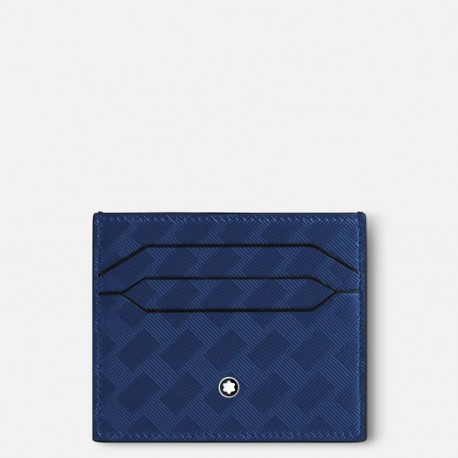 Portacarte Montblanc Uomo in Pelle Blu con motivo Extreme 3.0