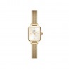 Orologio Donna Daniel Wellington Classic Black St Mawes Colore Argento, Quadrante Nero Cinturino In Pelle Marrone