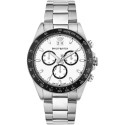 Orologio Uomo Philip Watch Collezione Caribe Cassa 42mm in Acciaio Quadrante bianco Movimento al Quarzo Cinturino in Acciaio