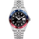 Orologio Philip Watch Caribe quarzo sport cassa 42mm cinturino acciaio fondo black