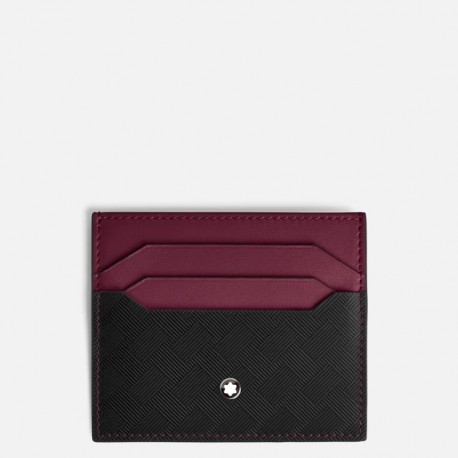 Portafoglio Montblanc Uomo Collezione Extereme 3.0 10 scomparti in Pelle nero/bordeaux 199413