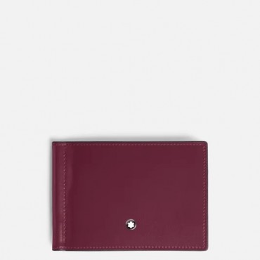 Montblanc Portafoglio Meisterstück 6 scomparti con 2 tasche trasparenti nero 198314