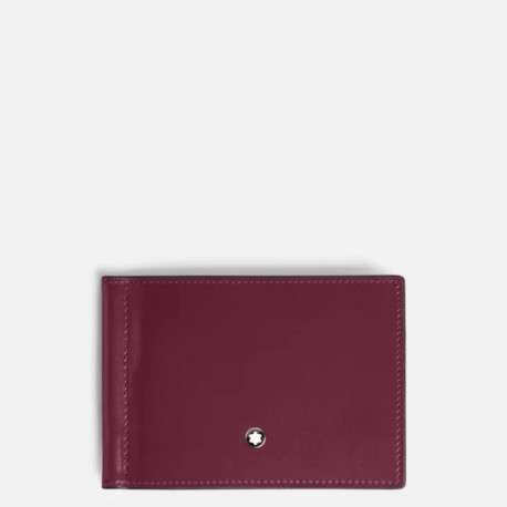 Montblanc Portafoglio Meisterstück 6 scomparti con 2 tasche trasparenti nero 198314