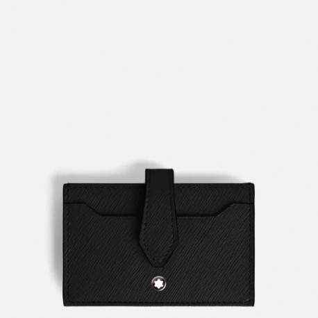 Montblanc Portafoglio Meisterstück 6 scomparti e ferma soldi 198313  nero