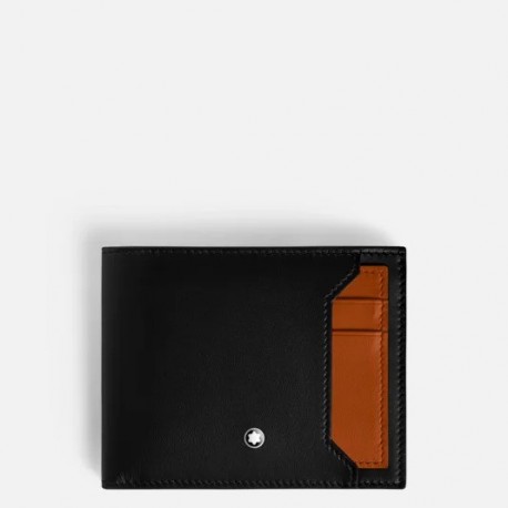 Montblanc Portafoglio Meisterstück 6 scomparti e ferma soldi 198313  nero
