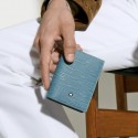 Porta carte Montblanc 4 scomparti 4810 blu fumè