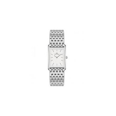 orologio DANIEL WELLINGTON Bound 9-Link Silver quadrante rettangolare fondo bianco DW00100706