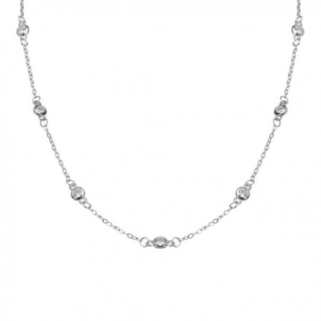COLLANA 130063 Passione ZirconeSKU 130063Peso: 2.3 grammiCOLLANA ARG. 925Lunghezza 42 cm + extCollezione: Passione ZirconeScegl