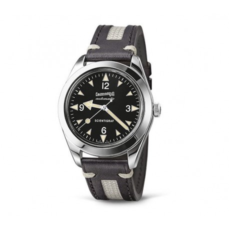 Orologio Uomo Eberhard Scientigraf Automatico cassa da 41mm in Acciaio Quadrante Nero 41043CP