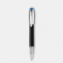 penna montblanc Fineliner StarWalker Doué ClipClip finitura platinoCorpoPregiata resina neraCappuccioFiniture platinoColoreNero