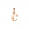Lettera C Ciondolo in Oro Rosa 9Kt - DoDo