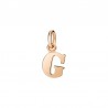 Lettera G Ciondolo in Oro Rosa 9Kt - DoDo