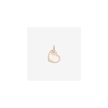 dodo charm cuore ciondolo cuore oro rosa & smaltoSKU: DMC4011_HEART_EPB9R perlato biancoSKU: DMC4011-HEART- R09R perlato rosaSK