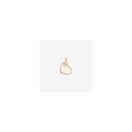 dodo charm cuore ciondolo cuore oro rosa & smaltoSKU: DMC4011_HEART_EPB9R perlato biancoSKU: DMC4011-HEART- R09R perlato rosaSK