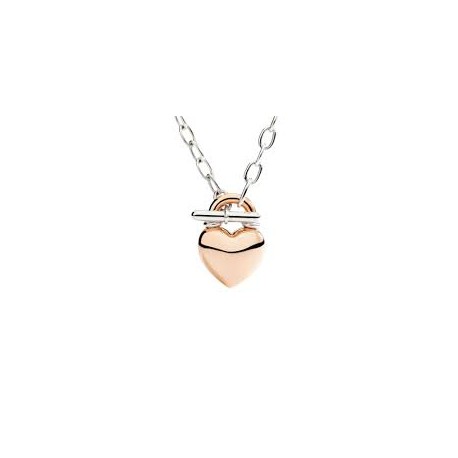 DODO collana cuore oro rosa 9ct & argento 925 DCC5001_HEART_0009A