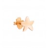 Orecchino Singolo Donna a lobo Stella in  Oro Rosa 9ct(il prezzo è per singolo orecchino)