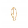 Orecchino a Cerchio in Oro Giallo 18 Kt  Larghezza 1,2 cm - Altezza 1,45 cm PORTA CHARM