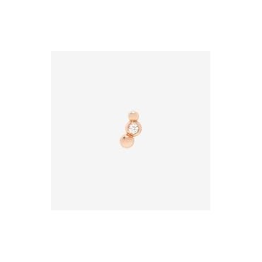 dodo orecchino stud bollicine in oro rosa 9k con diamante bianco 0,06ctmezzo paio(il prezzo indicato è solo per un'orecchino)SK