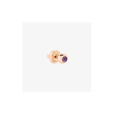 DODO orecchino stud bollicine oro rosa & ametistaSKU: DHC4001_BOLLI_IY09ROrecchino stud Bollicine in oro rosa 9K con 1 ametista