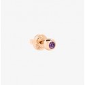 DODO orecchino stud bollicine oro rosa & ametistaSKU: DHC4001_BOLLI_IY09R
