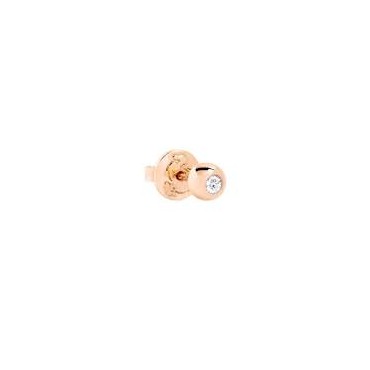 DODO orecchino stud bollicine oro rosa & diamanteSKU: DHC4002_BOLLI_DB09ROrecchino stud Bollicine in oro rosa 9K con 1 diamante