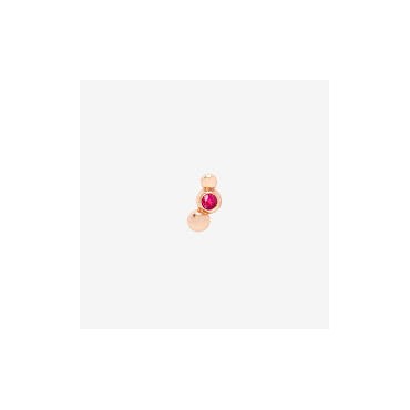 DODO orecchino stud bollicine oro rosa & rubinoSKU: DHC3002_BOLLI_RU09ROrecchino Bollicine in oro rosa 9K con 1 rubino (ct 0.08