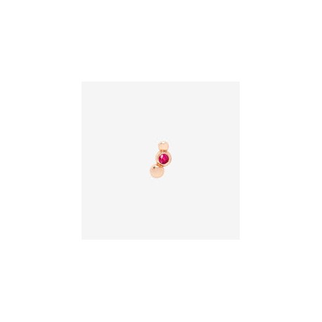 DODO orecchino stud bollicine oro rosa & rubinoSKU: DHC3002_BOLLI_RU09ROrecchino Bollicine in oro rosa 9K con 1 rubino (ct 0.08