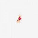 DODO orecchino stud bollicine oro rosa & rubinoSKU: DHC3002_BOLLI_RU09R