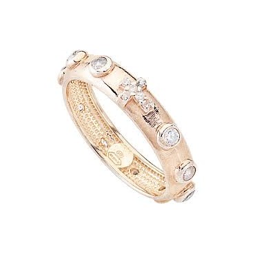 ANELLO amen Rosario Zirconisku: ARORB misura 14