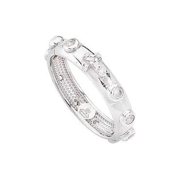 ANELLO AMEN lo Rosario Zirconisku: AROBB MISURA 14