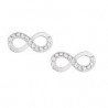 ORECCHINI AMENOrecchini Diamonds Infinito Zirconi Bianchisku: EIBBZ3Orecchini in AG925 con zirconi bianchi - Rodio - corredata 