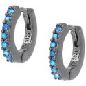 ORECCHINI AMENOrecchini Cerchio Rutenio Tennis Mania Zirconi Azzurrisku: ET1NAZOrecchini huggies in argento 925 nero rutenio co