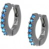 ORECCHINI AMENOrecchini Cerchio Rutenio Tennis Mania Zirconi Azzurrisku: ET1NAZOrecchini huggies in argento 925 nero rutenio co