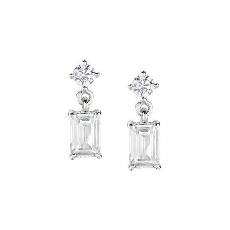 ORECCHINI AMENOrecchini Princess con Zircone Rettangolare Biancosku: EREBBOrecchini in AG925 con zirconi bianchi - Rodio - Lung