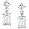 ORECCHINI AMENOrecchini Princess con Zircone Rettangolare Biancosku: EREBBOrecchini in AG925 con zirconi bianchi - Rodio - Lung