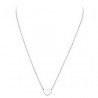 collana amenCollana Cuore Rodiosku: CLHB3Collana Cuore Collana in Argento 925 Rodiato - Lunghezza 40+4cm, Charm ? 1cm - Articol