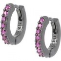 ORECCHINI AMENOrecchini Cerchio Rutenio Tennis Mania Zirconi Fucsiasku: ET1NROrecchini huggies in argento 925 nero rutenio con 