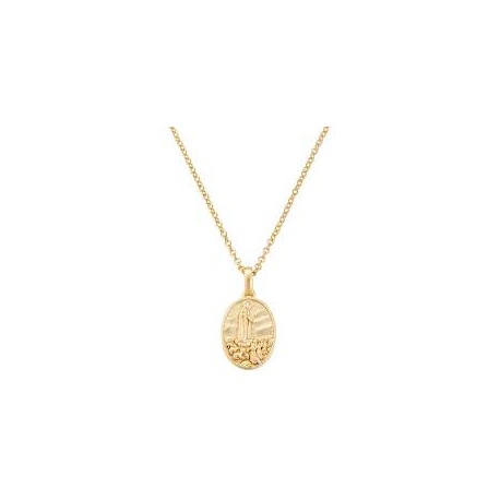 COLLANA amenCollana Medaglia Madonna di Fatima Doratasku: CLFAGPCollana in AG925 - Oro - Lungh. 40 + 5 cm - corredata da shoppe