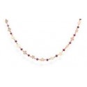 COLLANA AMENCollana Quadrifoglio Stella e Cuore Rosèsku: CLCQSRRCollana in Argento 925 e cristalli rubino (Lunghezza 38+5 cm - 
