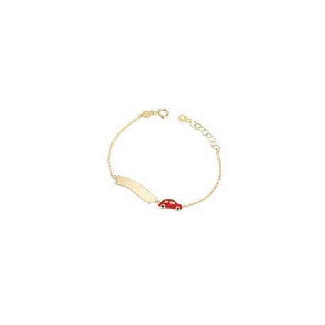 BRACCIALE Codice Prodotto: PMG141Bracciale Toys con macchinina e targhetta nuvola in oro gialloBracciale in oro giallo con elem