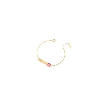 BRACCIALE ROBERTO GIANNOTTIBracciale oro bambina con targhetta e angelo rosaSKU: NKT377Oro 375/°°°Lunghezza bracciale 14/16 cmL