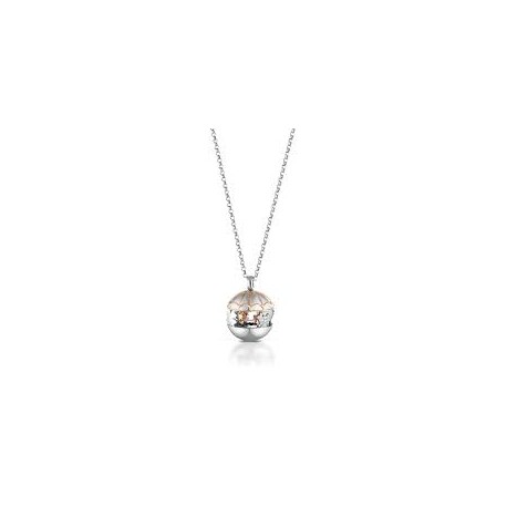 COLLANA Chiama Angeli Carousel in argento bianco, argento rosato e zirconi. SFA159