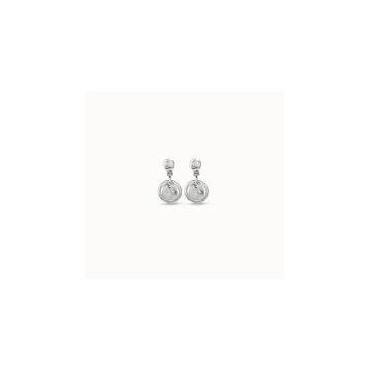 ORECCHINI RIFERIMENTO PEN0384MTL0000UOrecchini corti placcati argento Sterling formati da un cerchio e un cerchio interno. Ques