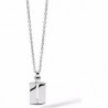 Collana uomo Comete Gioielli collezione Zero Codice prodotto: UGL489. Girocollo in acciaio con pendente a forma di piastrina co