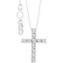 Girocollo da donna di Comete in oro bianco 750‰, diamanti bianchi, GLB1630