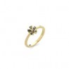 Anello fiorellino argento bagnato oro an0108gv-12