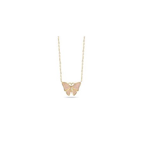 Collana farfalla zirconi rosaCL0012GRS