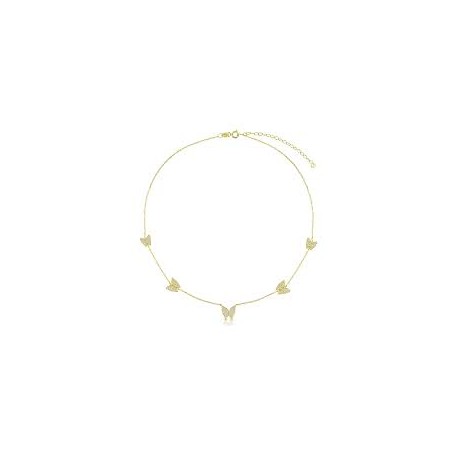 Collana farfalle zirconi bianchiCL0003GB